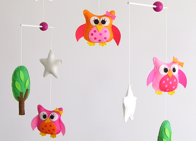 Sabine Design Sabine Design Decoration Chambre Enfant Mobile Decoratif Hiboux Chouettes Decor Fille Deco Etoiles Mobile Enfants Nouveau Mobile Decoratifs Chambre Enfants Decoration Murale Pour Chambre D Enfants